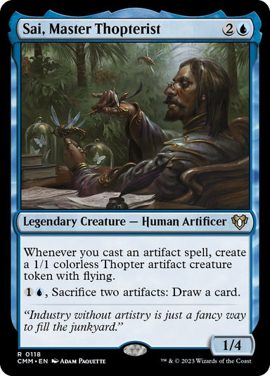 Image for Sai, Master Thopterist (118) (Commander Masters) - Magic: The Gathering