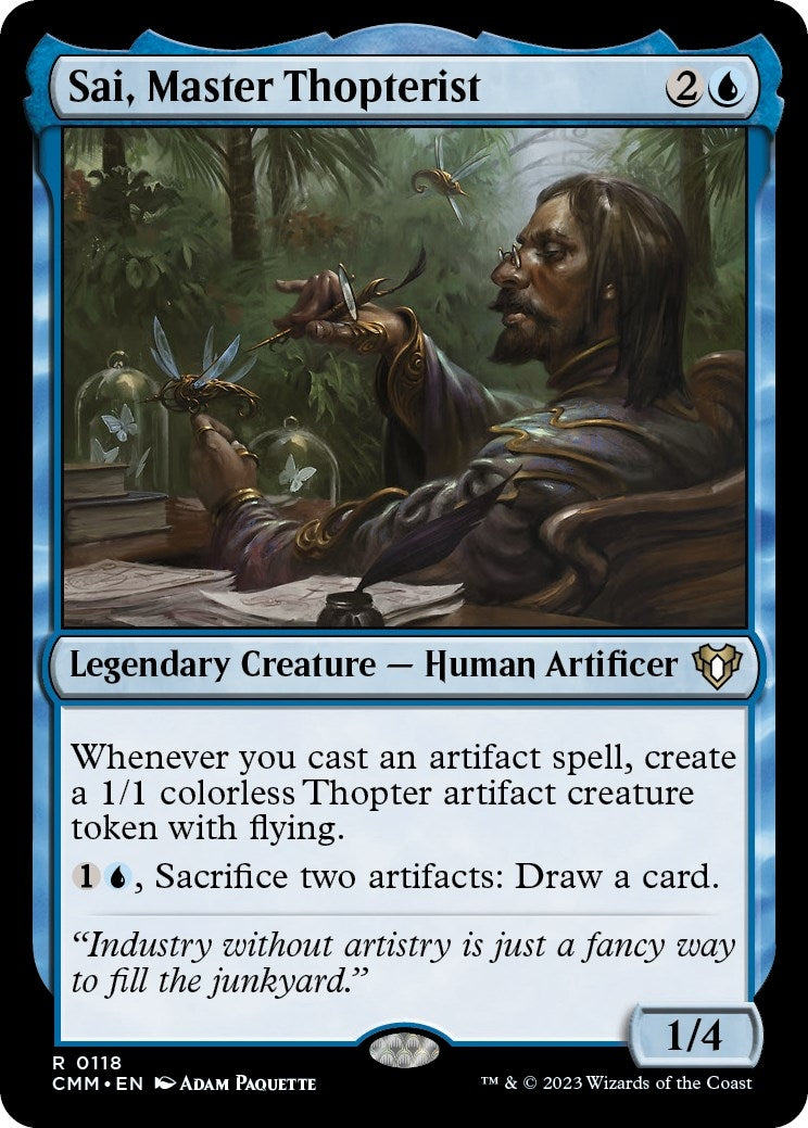 Image for Sai, Master Thopterist (118) (Commander Masters) - Magic: The Gathering