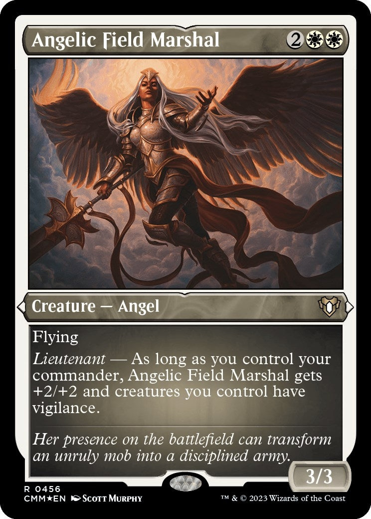 Image for Angelic Field Marshal (Foil Etched) (456) (Commander Masters) - Magic: The Gathering