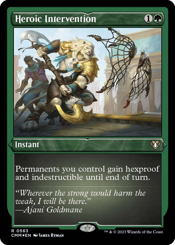 Image for Heroic Intervention (Foil Etched) (563) (Commander Masters) - Magic: The Gathering