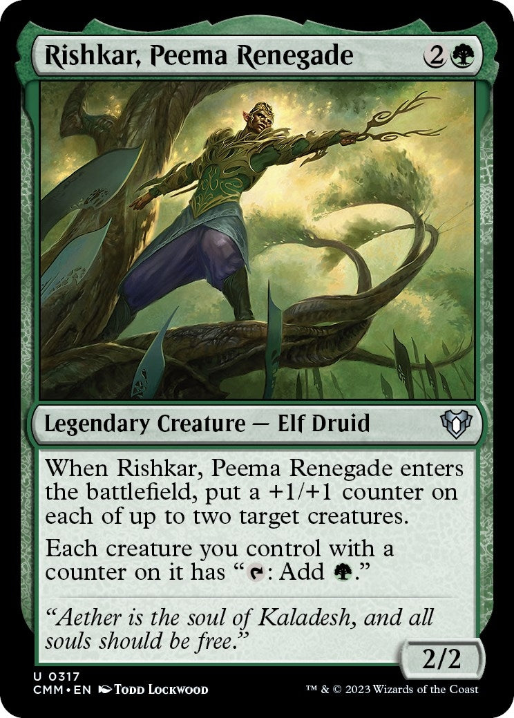 Image for Rishkar, Peema Renegade (317) (Commander Masters) - Magic: The Gathering