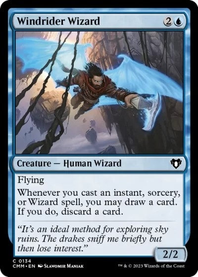 Image for Windrider Wizard (134) (CMM) - Magic: The Gathering