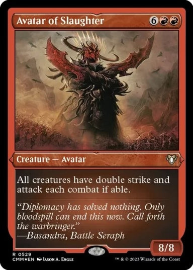 Image for Avatar of Slaughter (Foil Etched) (529) (Commander Masters) - Magic: The Gathering