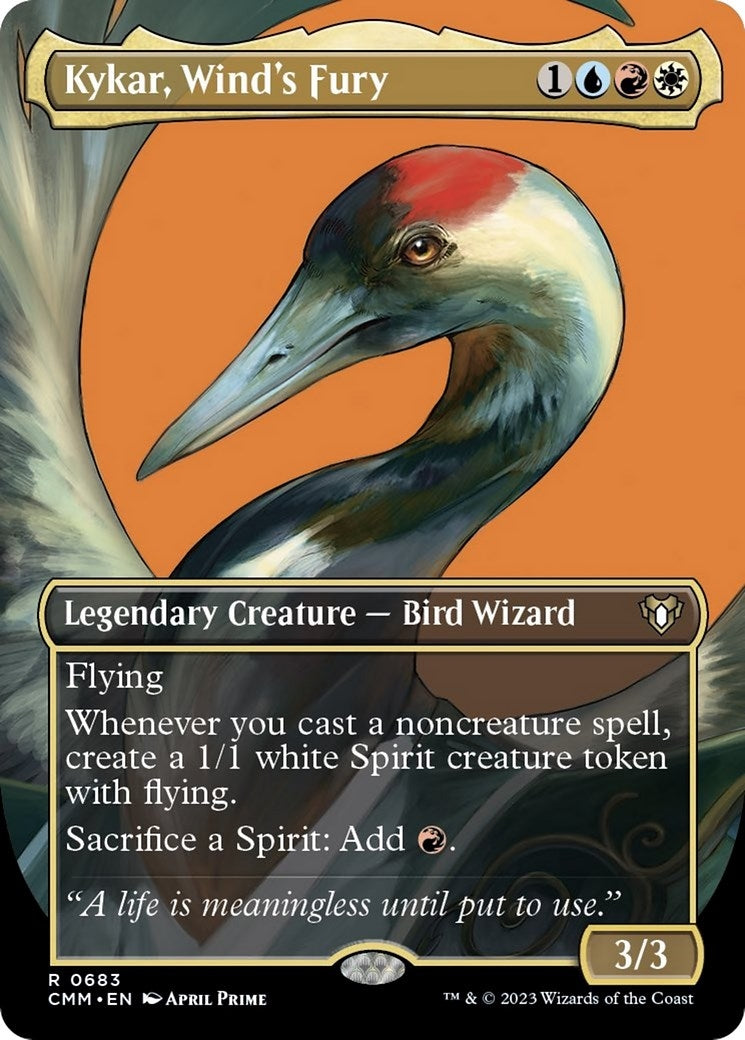 Image for Kykar, Wind's Fury (Borderless) (683) (Commander Masters) - Magic: The Gathering