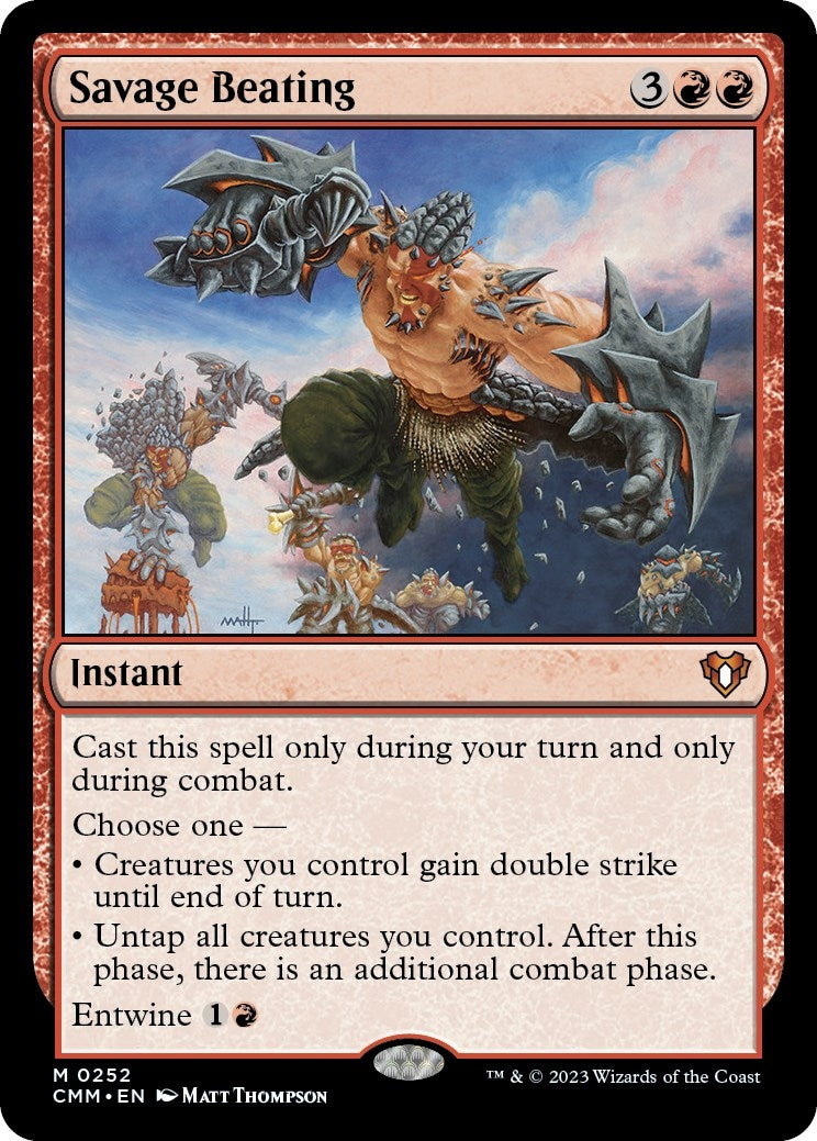 Image for Savage Beating (252) (Commander Masters) - Magic: The Gathering