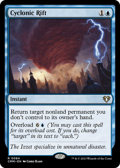 Image for Cyclonic Rift (84) (Commander Masters) - Magic: The Gathering