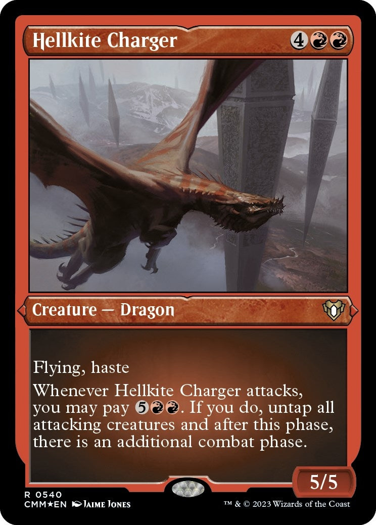 Image for Hellkite Charger (Foil Etched) (540) (Commander Masters) - Magic: The Gathering