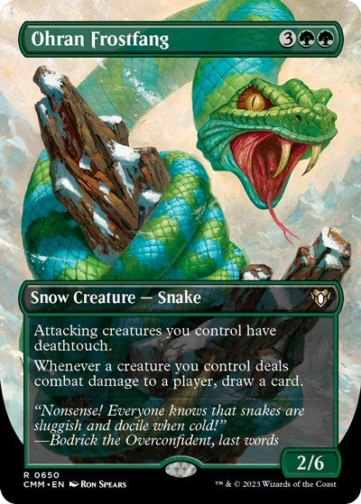 Image for Ohran Frostfang (Borderless) (650) (Commander Masters) - Magic: The Gathering