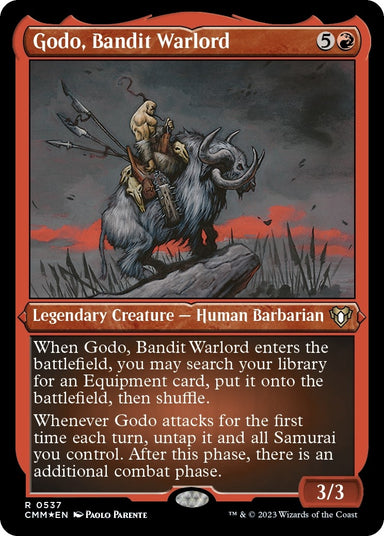 Image for Godo, Bandit Warlord (Foil Etched) (537) (Commander Masters) - Magic: The Gathering