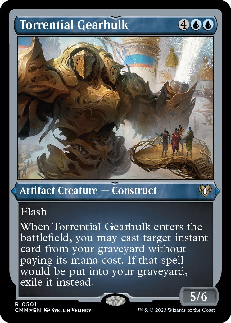 Image for Torrential Gearhulk (Foil Etched) (501) (Commander Masters) - Magic: The Gathering