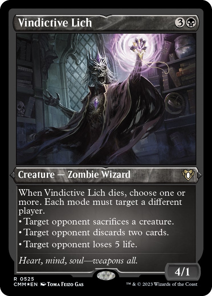 Image for Vindictive Lich (Foil Etched) (525) (Commander Masters) - Magic: The Gathering