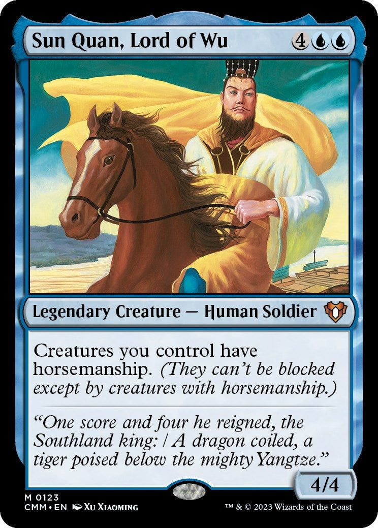 Image for Sun Quan, Lord of Wu (123) (Commander Masters) - Magic: The Gathering