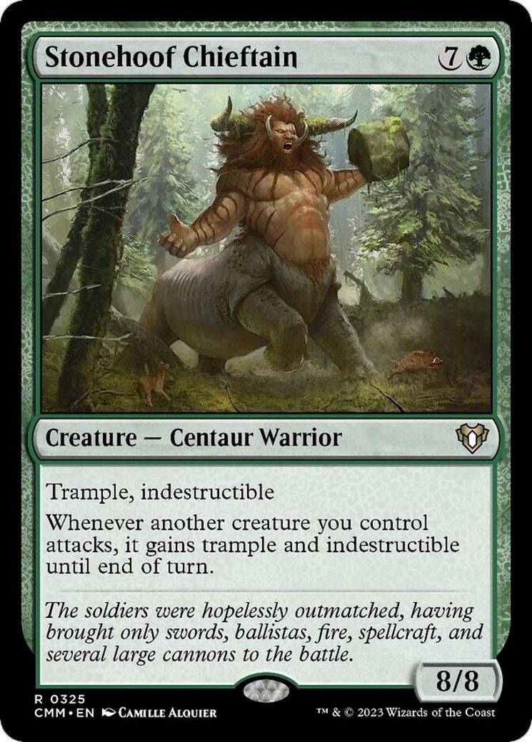 Image for Stonehoof Chieftain (325) (Commander Masters) - Magic: The Gathering