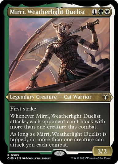 Image for Mirri, Weatherlight Duelist (Foil Etched) (585) (Commander Masters) - Magic: The Gathering