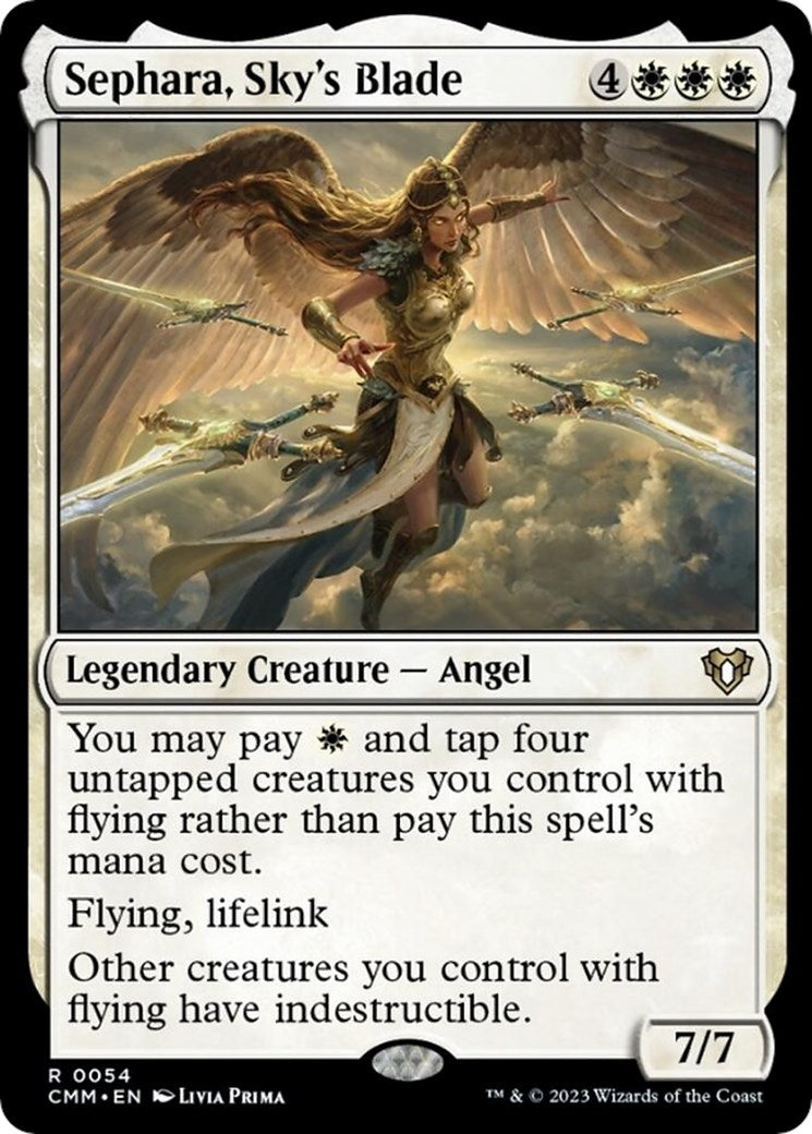Image for Sephara, Sky's Blade (54) (Commander Masters) - Magic: The Gathering