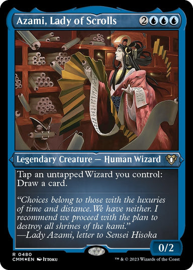 Image for Azami, Lady of Scrolls (Foil Etched) (480) (Commander Masters) - Magic: The Gathering