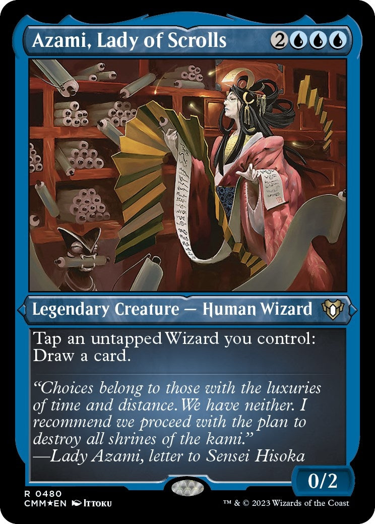 Image for Azami, Lady of Scrolls (Foil Etched) (480) (Commander Masters) - Magic: The Gathering
