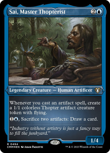 Image for Sai, Master Thopterist (Foil Etched) (494) (Commander Masters) - Magic: The Gathering