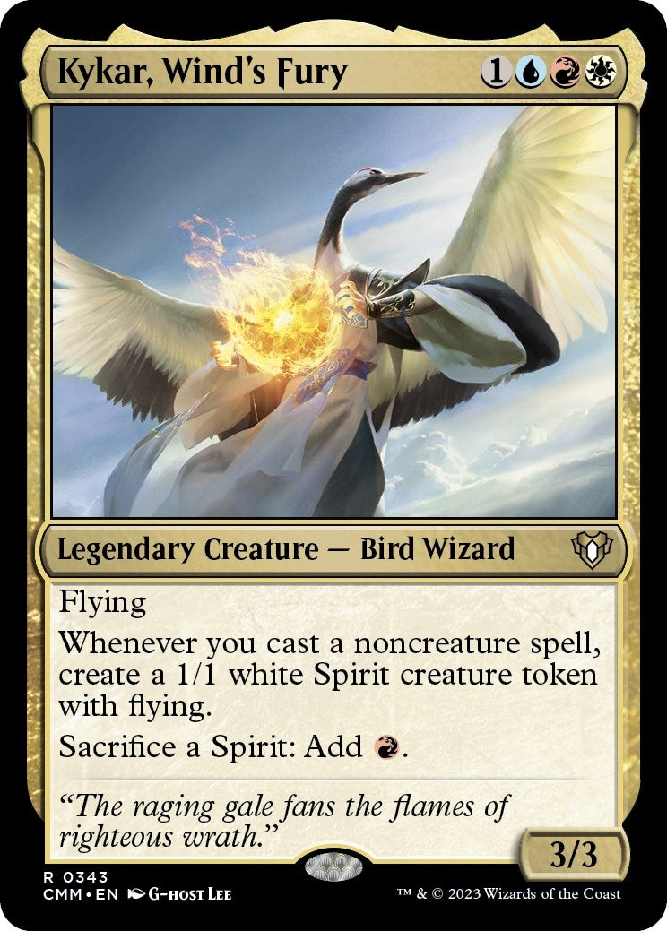 Image for Kykar, Wind's Fury (343) (Commander Masters) - Magic: The Gathering