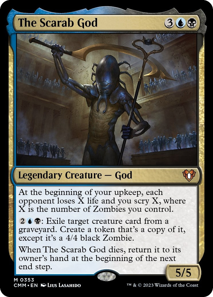 Image for The Scarab God (353) (Commander Masters) - Magic: The Gathering