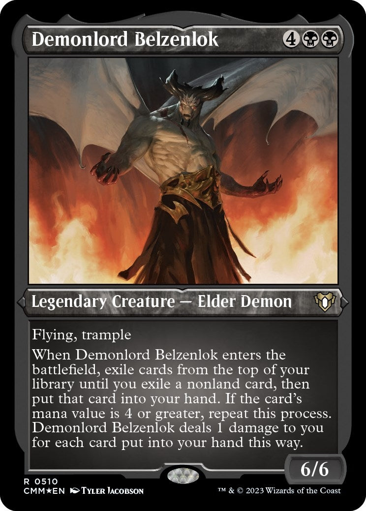 Image for Demonlord Belzenlok (Foil Etched) (510) (Commander Masters) - Magic: The Gathering