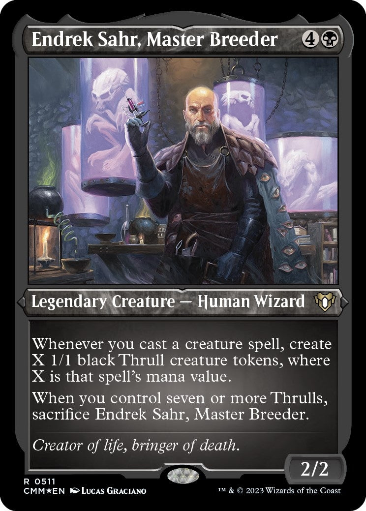 Image for Endrek Sahr, Master Breeder (Foil Etched) (511) (Commander Masters) - Magic: The Gathering