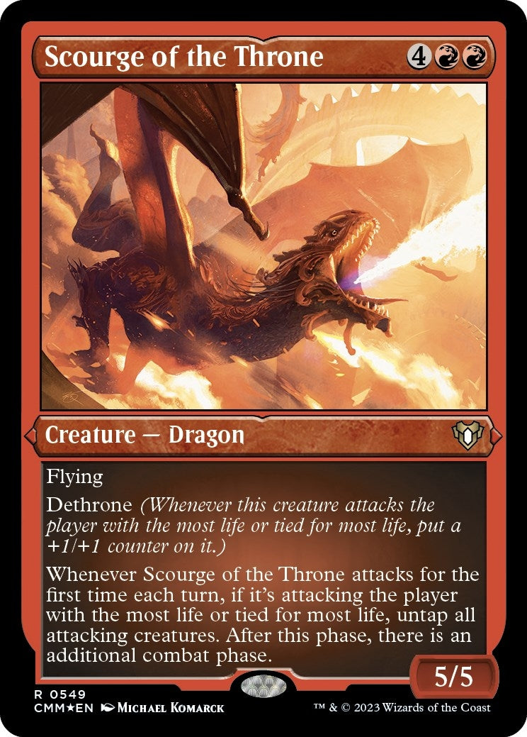 Image for Scourge of the Throne (Foil Etched) (549) (Commander Masters) - Magic: The Gathering