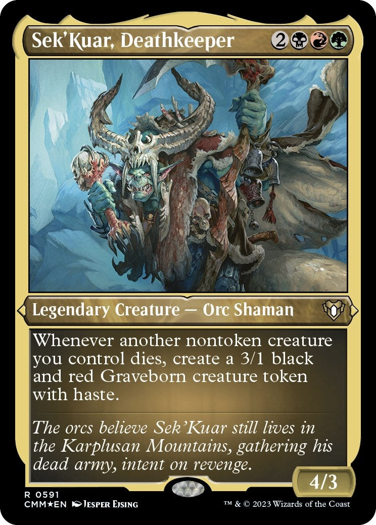 Image for Sek'Kuar, Deathkeeper (Foil Etched) (591) (Commander Masters) - Magic: The Gathering