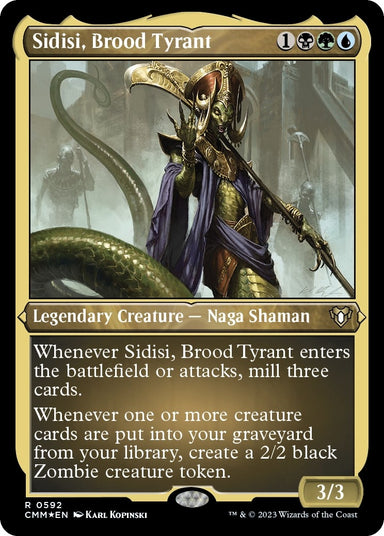 Image for Sidisi, Brood Tyrant (Foil Etched) (592) (Commander Masters) - Magic: The Gathering
