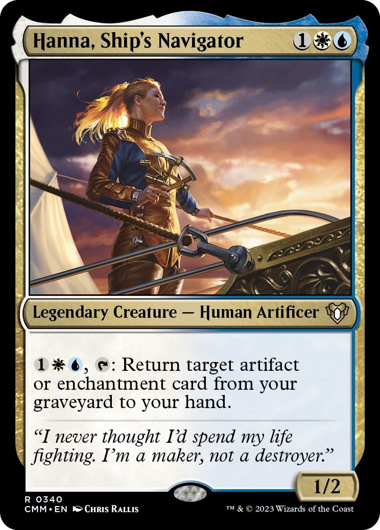 Image for Hanna, Ship's Navigator (340) (Commander Masters) - Magic: The Gathering