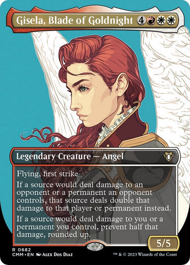 Image for Gisela, Blade of Goldnight (Borderless) (682) (Commander Masters) - Magic: The Gathering