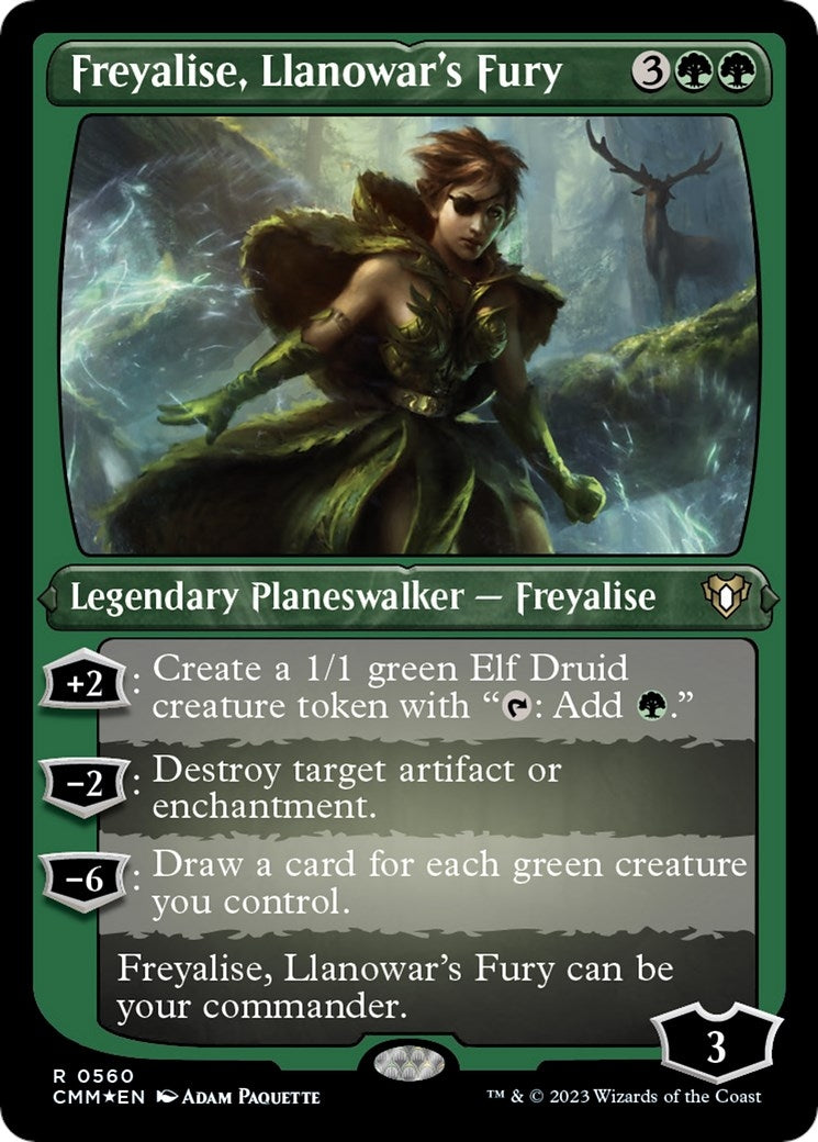 Image for Freyalise, Llanowar's Fury (Foil Etched) (560) (Commander Masters) - Magic: The Gathering