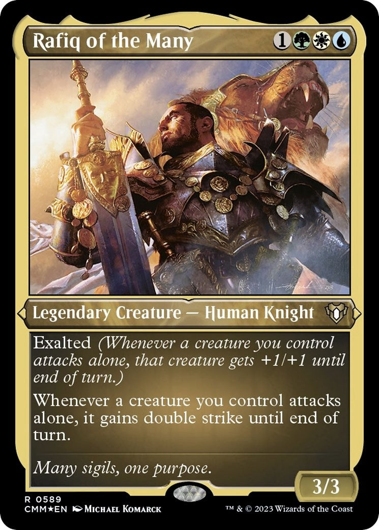 Image for Rafiq of the Many (Foil Etched) (589) (Commander Masters) - Magic: The Gathering