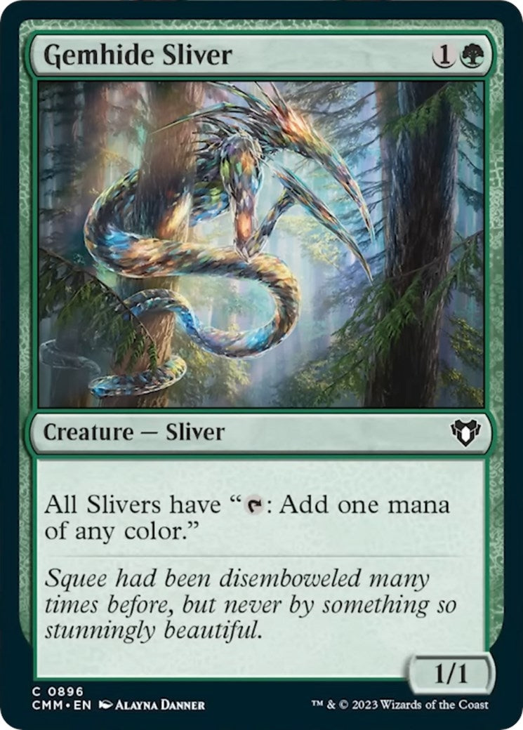 Image for Gemhide Sliver (896) (Commander Masters) - Magic: The Gathering