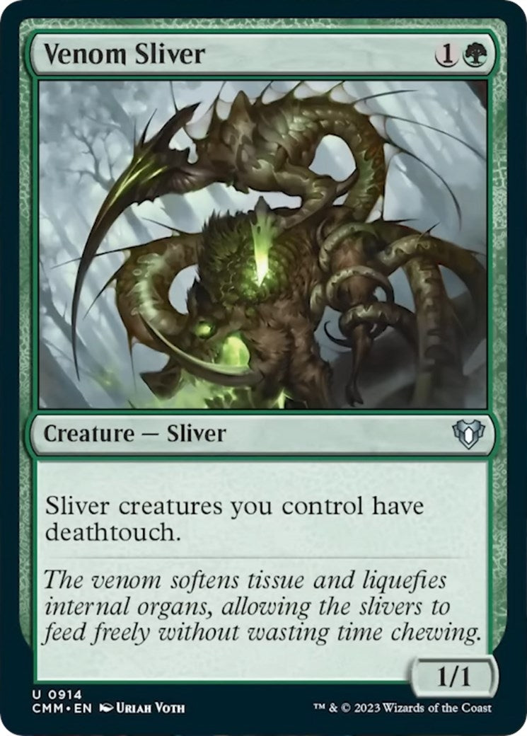Image for Venom Sliver (914) (Commander Masters) - Magic: The Gathering