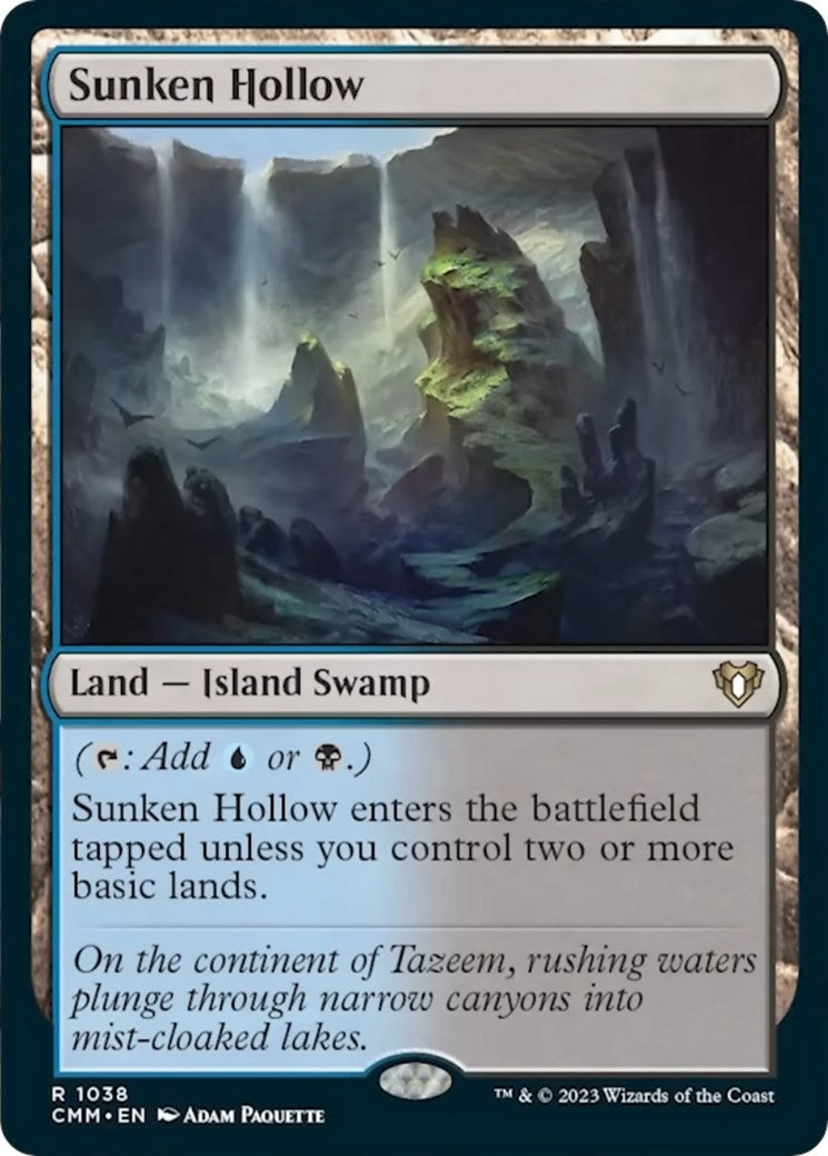Image for Sunken Hollow (1038) (Commander Masters) - Magic: The Gathering