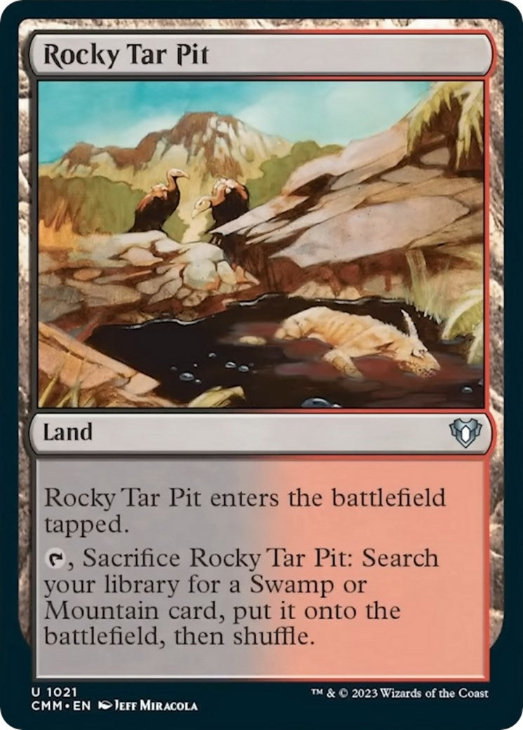 Image for Rocky Tar Pit (1021) (Commander Masters) - Magic: The Gathering