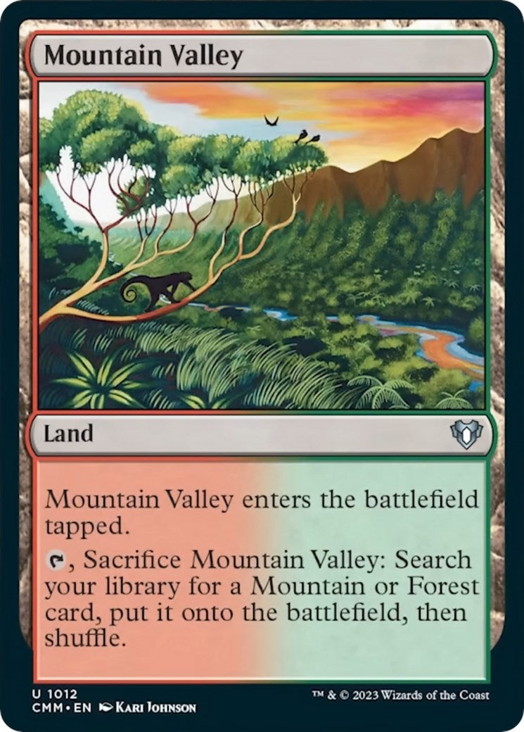 Image for Mountain Valley (1012) (Commander Masters) - Magic: The Gathering