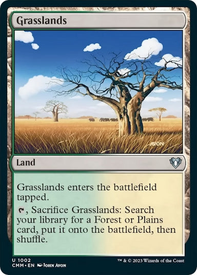 Image for Grasslands (1002) (Commander Masters) - Magic: The Gathering