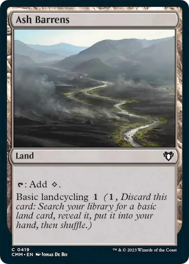 Image for Ash Barrens (419) (Commander Masters) - Magic: The Gathering
