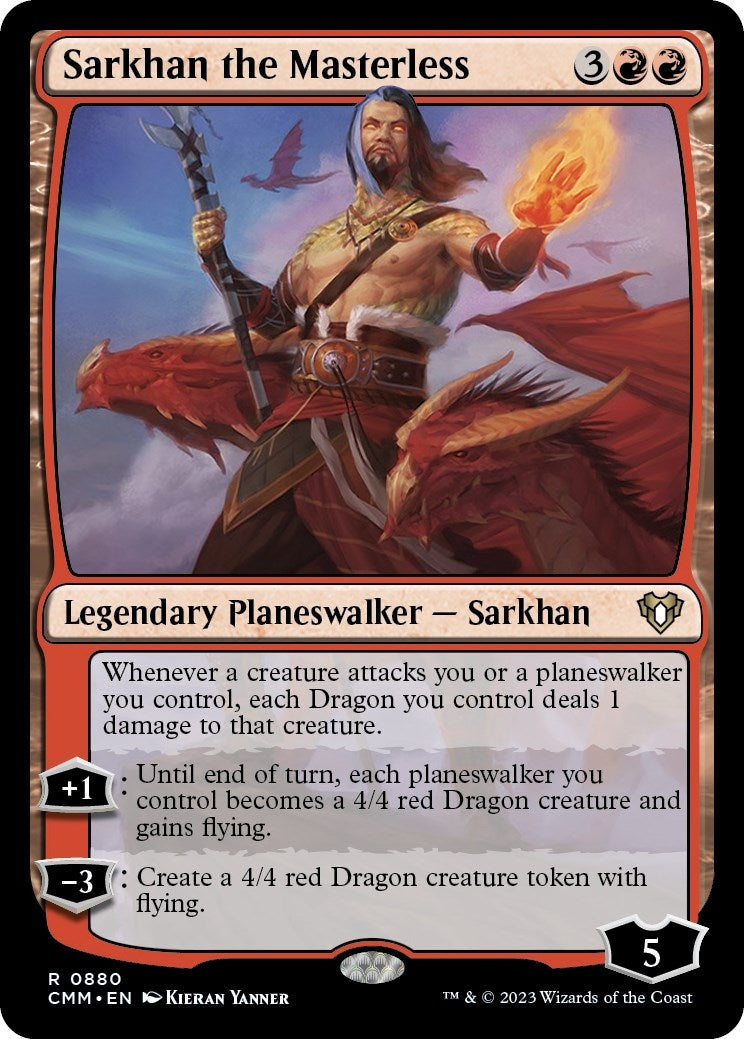Image for Sarkhan the Masterless (880) (Commander Masters) - Magic: The Gathering