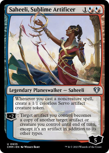Image for Saheeli, Sublime Artificer (935) (Commander Masters) - Magic: The Gathering
