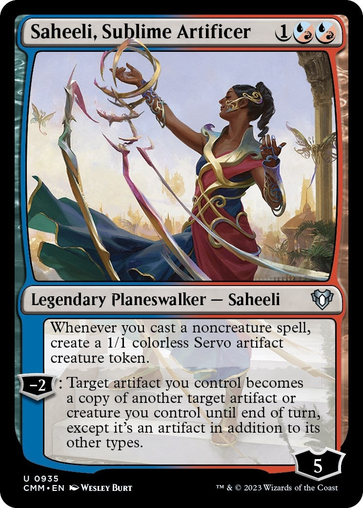 Image for Saheeli, Sublime Artificer (935) (Commander Masters) - Magic: The Gathering