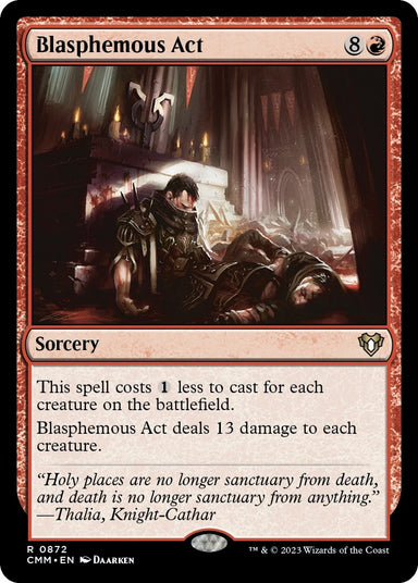 Image for Blasphemous Act (872) (Commander Masters) - Magic: The Gathering