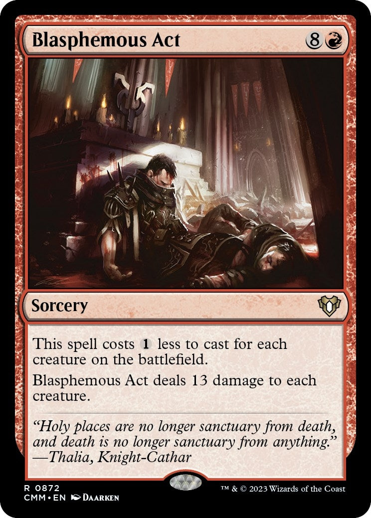 Image for Blasphemous Act (872) (Commander Masters) - Magic: The Gathering