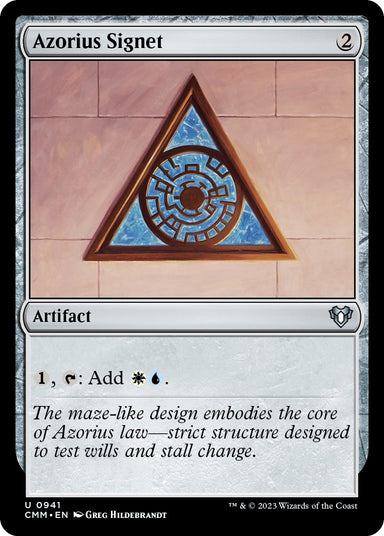 Image for Azorius Signet (941) (Commander Masters) - Magic: The Gathering