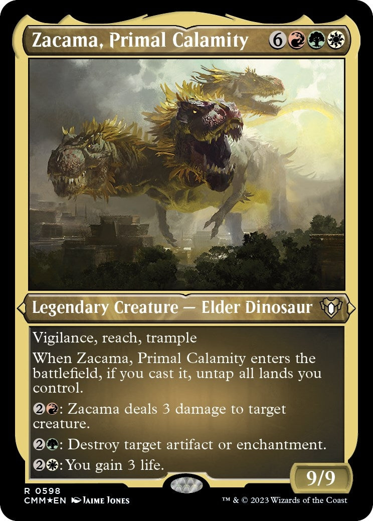 Image for Zacama, Primal Calamity (Foil Etched) (598) (Commander Masters) - Magic: The Gathering