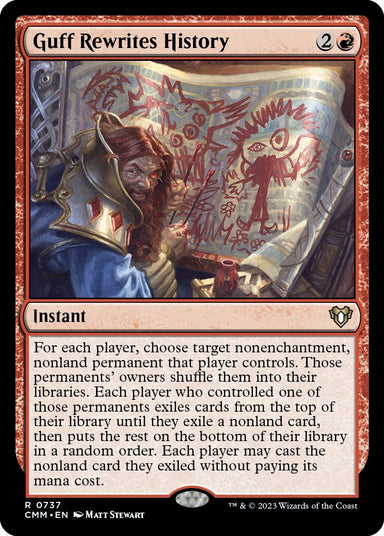 Image for Guff Rewrites History (737) (Commander Masters) - Magic: The Gathering