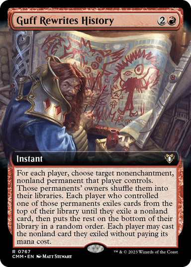 Image for Guff Rewrites History (Extended Art) (767) (Commander Masters) - Magic: The Gathering