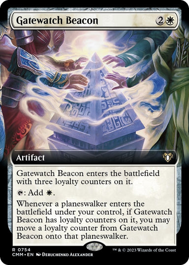 Image for Gatewatch Beacon (Extended Art) (754) (Commander Masters) - Magic: The Gathering